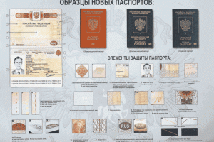 Образцы новых паспортов