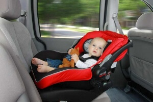 перевозка младенцев в автомобиле