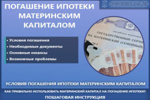 Список документов для погашения ипотеки материнским капиталом в РФ